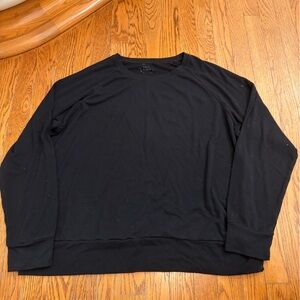 COZY EARTH BLACK LONG SLEEVE CREWNECK TOP – SIZE XL
